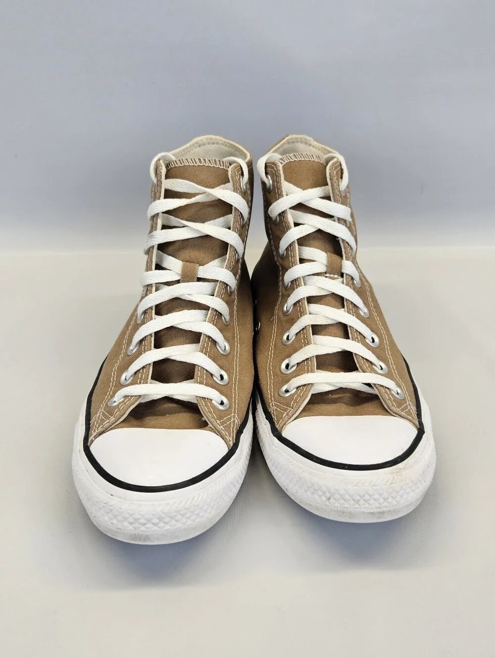 Converse Chuck Taylor All Star High Top Shoes Brown Tan Mens 8.5 Womens 10.5